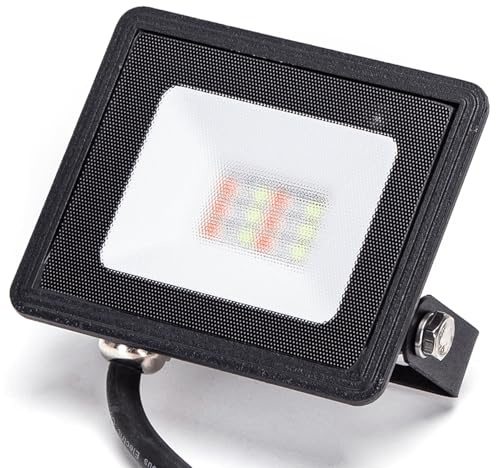Glowster Proiettore LED RGB Die-Cast Nero 10W