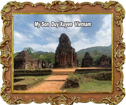 Imán decorativo para nevera con texto en inglés My Son Duy Xuyen Vietnam