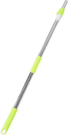 Manche de Balai Rotatif Télescopique en Acier Inoxydable Vert
