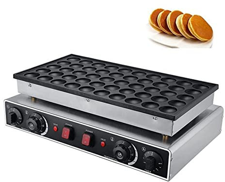 Crêpière commerciale Mini Néerlandais Pancake Baker Maker Électrique Dorayaki Maker Muffin Making Machine Poffertjes Grill pour Boulangerie Loisirs Snack Bar