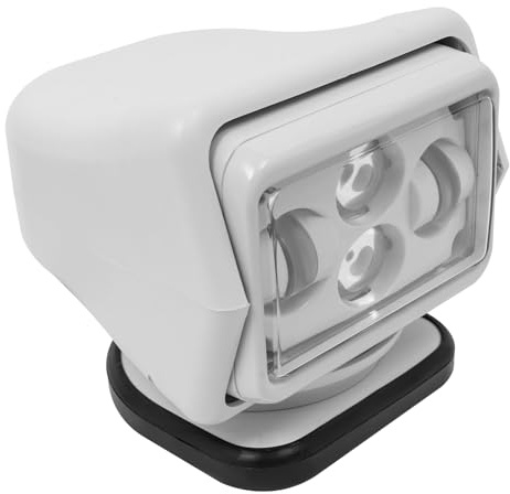 Wiyuer LED Boot Suchscheinwerfer Tragbarer Ferngesteuerter Strahler 60W Lichtstrom: 8000LM 360° Drehbar Bootsbeleuchtung Marine Beleuchtung IP67 für außen Boot LKW Auto