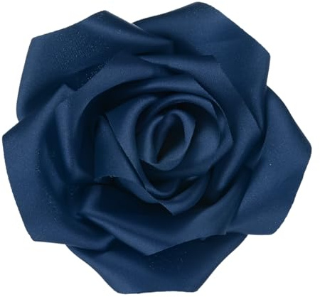 M METERXITY Broches y Alfileres de Flores de Rosa 11cm Azul Marino