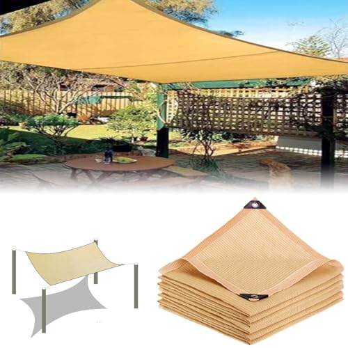 Gartenschattenstoff mit Ösen, wetterfest, Terrassenüberdachung für Pergola und Balkon, Sonnenschutz, Stoff, Markise, 8 x 15 m