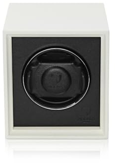 MODALO Twist Uhrenbeweger für Automatikuhren 1 Uhr/Watch Winder – leiser Motor, 900 TPD, Massivholz & Leder, Kratzfeste Oberfläche, für Herren und Damen