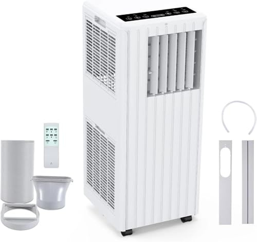Condizionatore Portatile 7000 BTU - 5 in1 Condizionatore Clima Mobile - Raffreddamento Deumidificatore e Ventilatore 24H Timer - Climatizzatore Mobile con Tubo di Scarico - Applicabile a 35㎡