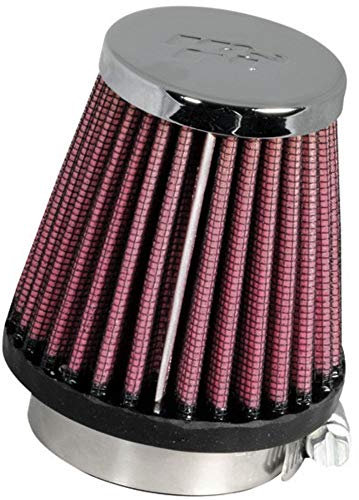 K&N RC-1060 KFZ und Motorrad Universal Chrom Filter Rot