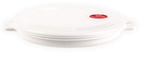 Piatto per microonde con coperchio, 23 cm