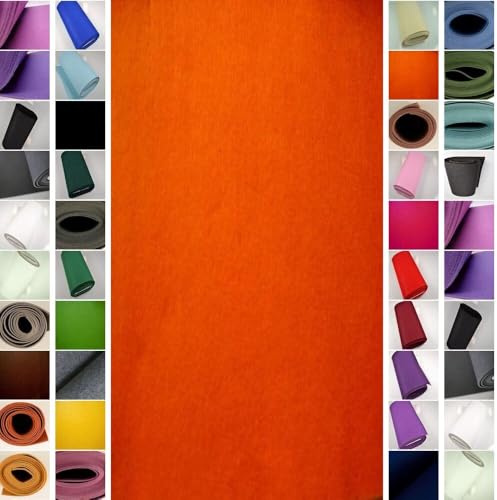 StoffBook ORANGE PREMIUM TASCHENFILZ 5MM FILZSTOFF FILZBASTELN STABIL STOFF STOFFE, B531