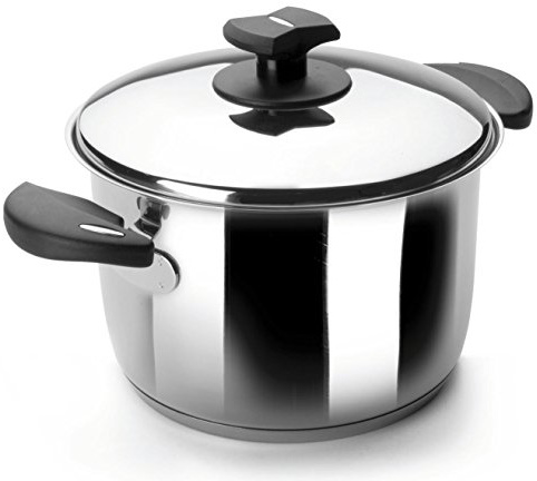 LACOR 88126 - Olla con Tapa Nova Ladycor 26cm Acero Inoxidable - Cocina | En acero inoxidable, para cocidos y grandes cantidades; ideal para cocina profesional y uso diario en casa, para el día a día
