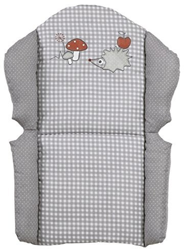 roba Sitzverkleinerer - Hochstuhleinlage 'Adam & Eule' - Sitzkissen für Kombihochstühle - grau