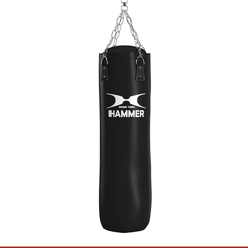 HAMMER BOXING Boxsack Premium Black Kick - Ideal für Box- und Kickbox-Training
