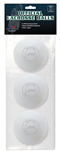 A&R Collectibles A&R Sports Official Lacrosse Balls (3 Pack), White