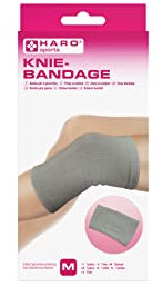 Haro Ginocchiera elastico, grigio, medio