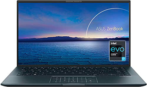 ASUS ZenBook 14 Ultralight UX435EAL-KC096T - Portátil de 14 Full HD (Intel Core i7-1165G7, 16GB RAM, 512GB SSD, 32GB Intel Optane, Intel Iris Xe Graphics, Sin SO) Gris Pino - Teclado QWERTY español