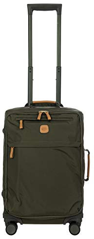 Bric's Erweiterbarer Cabin Trolley, X-Collection, Handgepäckkoffer mit 4 Doppelrädern, Strapazierfähig und Ultraleicht, Größe: 36x55x23 cm, Olive