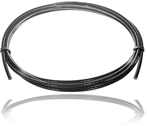 Drahtseile24 Stahlseil ummantelt für Fitnessgerät – Meterware | 7x19 | Ø 5mm (4 auf 5) | 50m