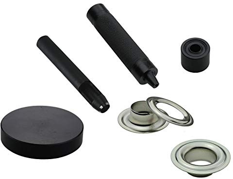 Set + 100 Stück DIN Ösen nach 7332, in Ø 10mm - 16mm wählbar, Edelstahl, Messing oder Stahl (Edelstahl V2A, 12 mm)