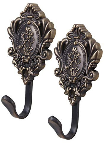 FOMIYES 2stücke Bronze Vorhanghalter Wandhaken Für Gardinen Fensterdekoration Vintage-Raffhalter Mit Schrauben