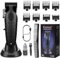 KEMEI 2296 Cortapelos profesionales para hombres, kit de corte de pelo inalámbrico con cable, recortadora de pelo y barba, cortadora de peluquería con cuchilla en T con USB recargable, color negro