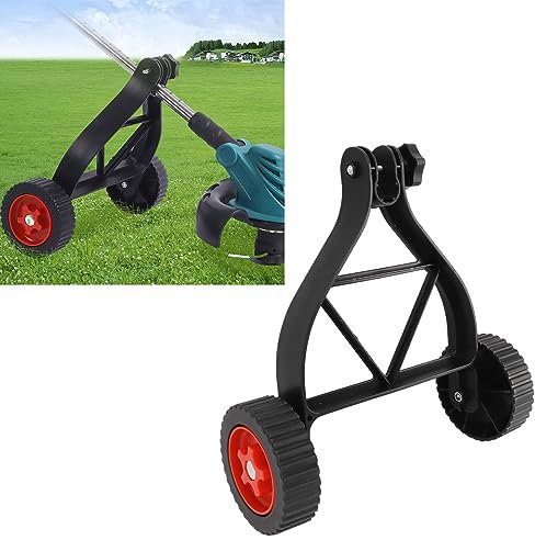 Topyond Taille-Bordures Coupe-Herbe sans Fil Roues De Support Réglables Tondeuse Au Lithium-ION Roue Auxiliaire Profitez d'une Expérience D'aménagement Paysager Fluide