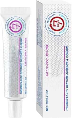 Colla adesiva termoplastica protese, colla adesiva per protese, set di imbottitura in silicone protese, 20 g