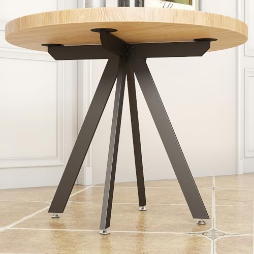 KaKaBB Runde Tischbeine aus Metall, robust, für Marmor, Holz, Glasplatte, Schreibtischbeine mit Saugnäpfen (+ Form, 71,1 cm)