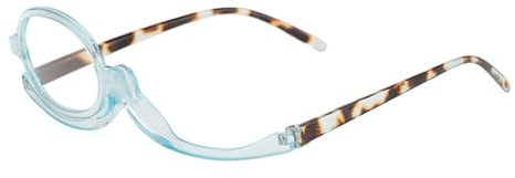 2 piezas Gafas de Maquillaje Giratorias Cosméticas Gafas Plegables +2.5