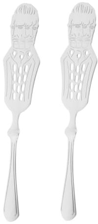 PHENOFICE 2pcs Handheld Absinthe Dripper Spoon Bar Household Absinthe Filter Steel Spoon for Elegant Serving