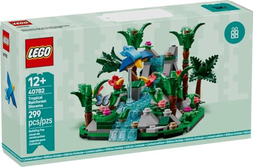 LEGO 40782 Diorama de la forêt Tropicale - Set d'exposition forêt Tropicale pour Adulte - ÉDITION LIMITÉE