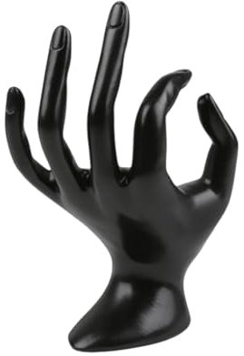 YPREWY Multifunktionaler Schmuckhalter mit Schaufensterpuppe und Hand, Kunstharzstruktur, Halskettenständer für Halsketten und Ohrringe