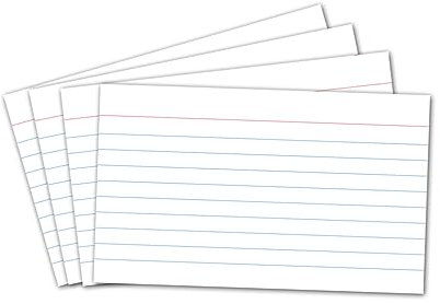 jojofuny 210stücke Linierte Karteikarten Beidseitig Bedruckt Schreibpapier Weißem Umweltfreundliches Material Präzise Geschnittene Kanten Kompatibel Mit Allen Füllfederhaltern Und