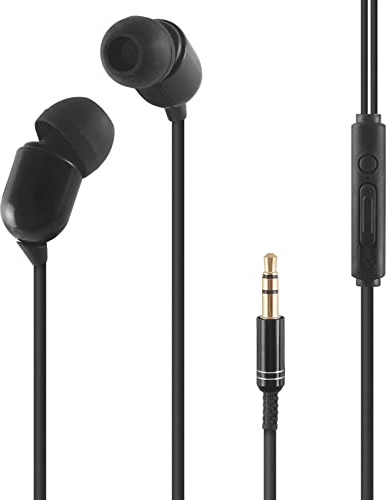 Casque Filaire 3m, écouteurs Intra-Auriculaires filaires, Casque avec Microphone, Casque Filaire stéréo antibruit, Jack 3,5 mm pour iPhone Samsung Xiaomi Huawei tablettes et Ordinateurs Portables MP3