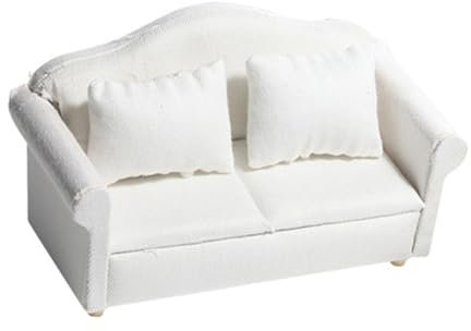 BESPORTBLE 1 Satz Miniatur Sofa Set für Puppenhaus Teiliges Set mit Kissen Realistische Puppenmöbel Dekorative Miniaturmöbel für DIY Projekte und Fotorequisiten
