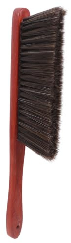 SUPVOX Long Handle Fireplace Broom Brush Soft Bristle Wooden Handle Dust Cleaning Brush for Furniture Sofa Car Household Use