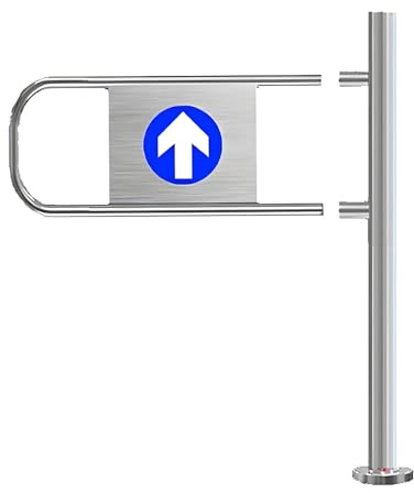 Puerta de supermercado unidireccional, puerta de doble oscilación automática con resorte, puerta de entrada de seguridad, portal de cierre de rebote de 1 x 3.3 pies para mayor seguridad y comodidad