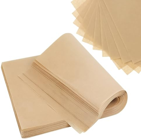 120 Pieces Parchment Paper Baking Paper - Organic Baking Paper Non-PFAS, 10 x 14 - for Baking, Cooking, Roasting, Frying and Steaming