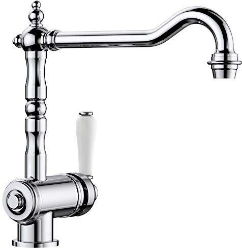 BLANCO TRADON | Küchenarmatur in chrom | Hochdruck | Rückflussverhinderer | Keramik Kartusche | Gesicherte Wasserqualität & wassersparend | [15x29,4x27,5 cm]