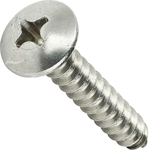Phillips Truss Head Sheet Metal Screw 18-8 Stainless Steel #8X1-1/2 Qty 100