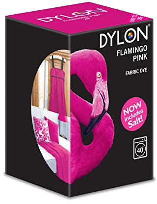 Flamingo Pink (29) Dylon Machine Dye Die 350g Clothes Fabric Dye (Includes Salt)