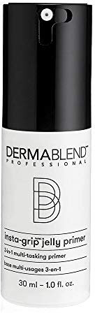 Dermablend Professional Insta-Grip Jelly Primer - 3-in-1: 24-Hour Makeup Extender, Instant Moisturizer, and Skin Tightening Mask - Dermatologist-Created, Fragrance-Free, Allergy-Tested - 30 ml