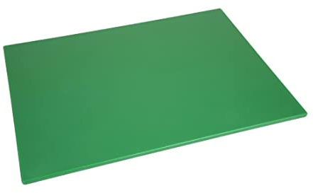 Hygiplas Low Density Chopping Board 600x450x10mm, Large Green | Prevents kitchen cross-contamination during prep with a lightweight, dishwasher-safe build that is easy to manage.