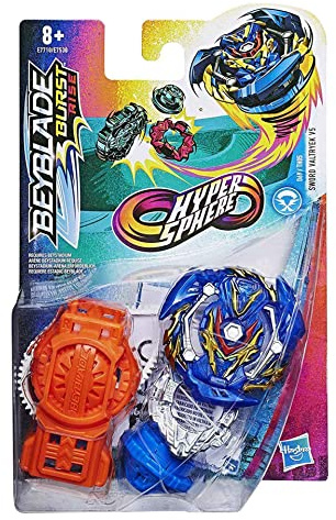 Hasbro Bey Blade Burst Rise Hypersphere Sword Valtryek V5 Starter Pack – Battle Kreisel und rechts-/linksdrehender Starter
