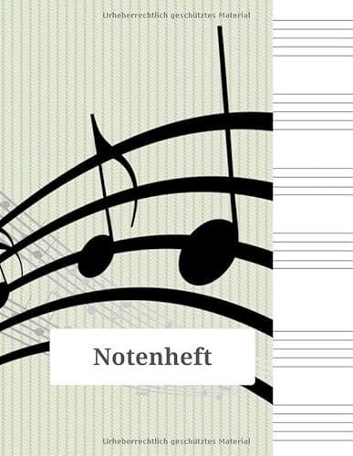 Notenheft: Notenheft,notenblatt leer,notenheft blanko,Dickes Notenbuch - 100 Seiten - hohe Qualität
