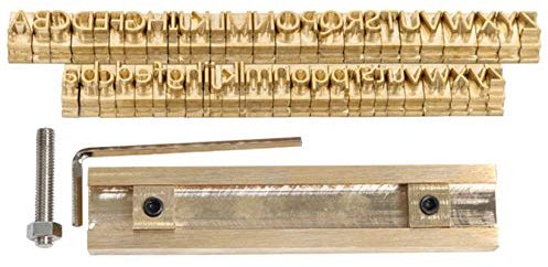 FUMENG Goffratrice Stampo Alfabeti Lettere Etichetta Macchina abbronzante Set di Strumenti per goffratura in Legno per timbri in Pelle,Set Meal a,Font1