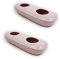 Metrox 11346 a1684 Lot de 2 humidificateurs en céramique Blanc neutre