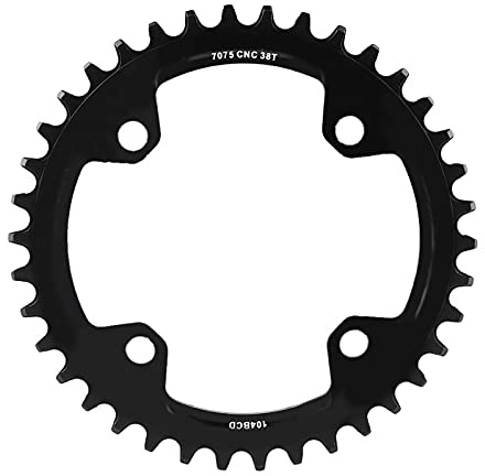 104 Zähne 104 mm Kettenblatt vorne für Mountain 38T Stahl 175 mm schmales-breites Zahnkettenblatt