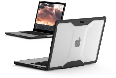 URBAN ARMOR GEAR Plyo Case für das Apple MacBook Pro 14 Hülle (M5 / M4 / M3 / M2 / M1-2026/2025 / 2024/2023 / 2022/2021) Case (Schutzhülle nach US-Militärstandard) Ice (transparent)