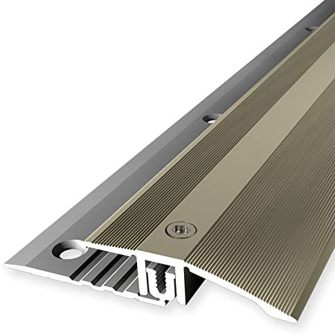 PROVISTON | Ausgleichsprofil | Übergangsprofil | Breite: 44 mm | Höhenausgleich: 6.5-16 mm | Länge: 2700 mm | Aluminiumprofil | Sand | 1 Stück