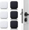 Panexf Ferma Porta da Muro 6 PZ Fermaporta Adesivo Bianco/Nero Paracolpi Porta da Muro, 45mm×45mm Gommini Paracolpi Porta, Fermaporta Paraurti da Parete