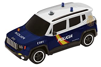 Mondo Motors- Jeep Renegade POLICIA Nacional - Coche teledirigido - Color Blanco y Azul - Escala 1:24-63565